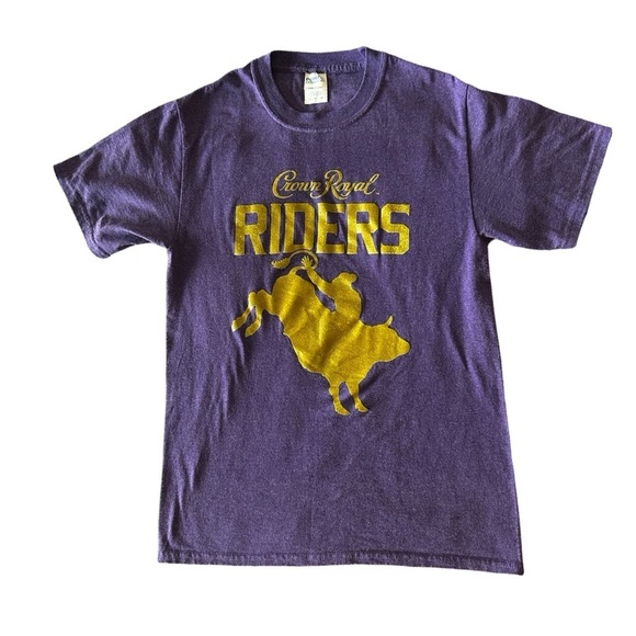 Crown Royal Riders T-shirt Purple Gold  Women’s Size Small. - Picture 1 of 7
